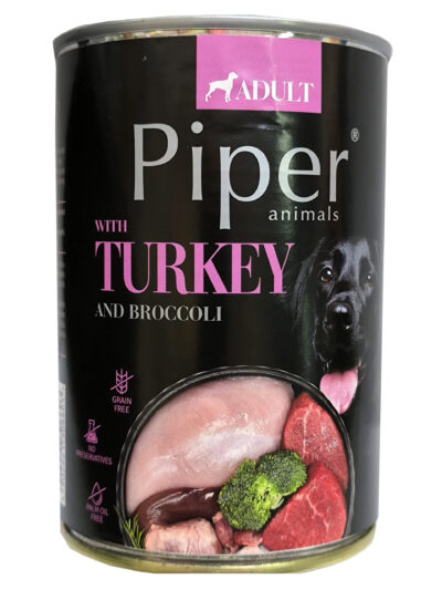 PIPER DOG TURKEY 400G LATA