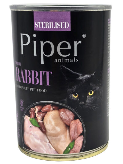 PIPER CAT RABBIT STERILISED 400G LATA