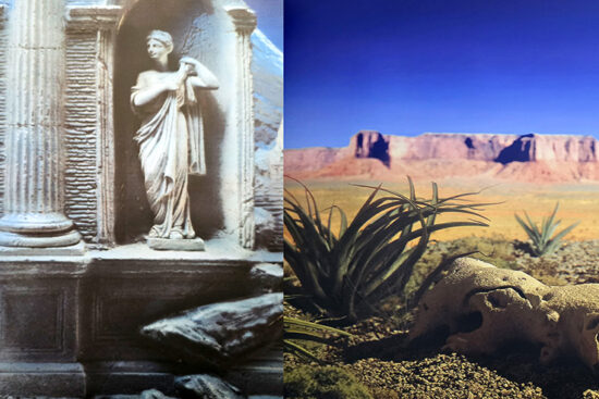 POSTER 50CMS-15MT 3D DOBLE RUINAS/DESIERTO