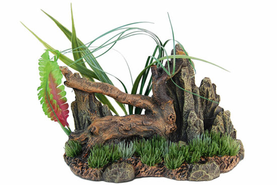 ROCAS CON PLANTAS 17.0X10.0X17.0CMS