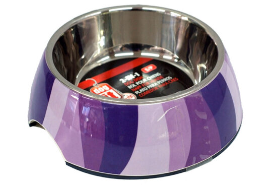 COMEDERO DOGIT ZEBRA PURPURA 17.5øX6.0CMS