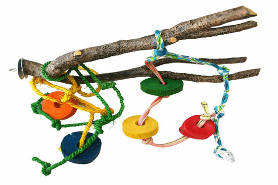 RAMA LOCA CUERDA Y MADERA SALTADERO 37CM LW