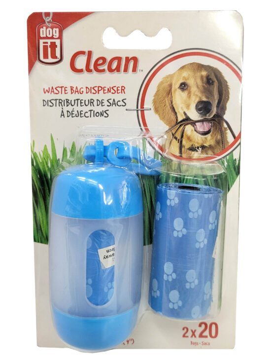 PORTA BOLSAS DEPOSICIONES + ROLLO DOGIT 2X20
