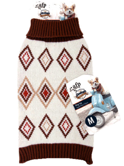 JERSEY M-30.5CMS MARRON DIAMANTE