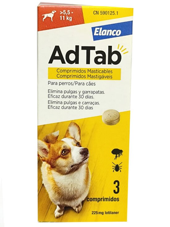 ADTAB DOG 225MG 5.5-11.0KG 3 COMP