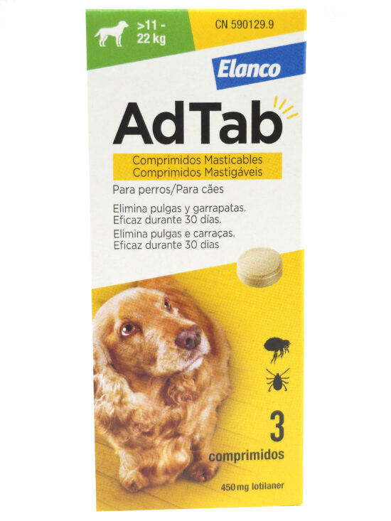 ADTAB DOG 450MG 11-22KG 3COMP