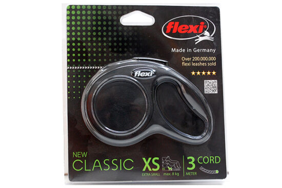 FLEXI NEW CLASSIC XS NEGRO 3MT CORDON