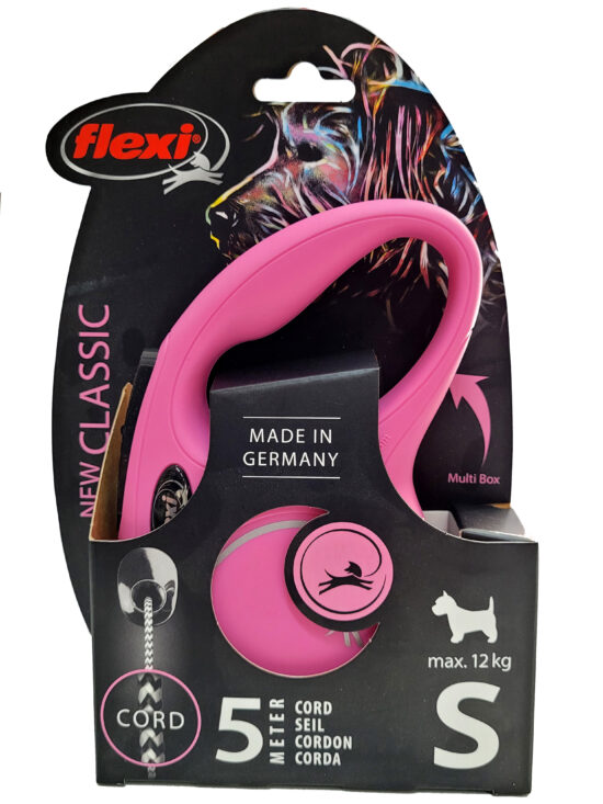 FLEXI NEW CLASSIC S ROSA 5MT CORDON