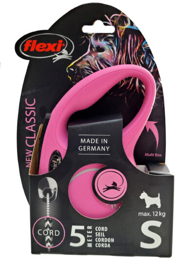 FLEXI NEW CLASSIC S ROSA 5MT CORDON