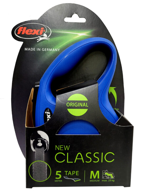 FLEXI NEW CLASSIC M AZUL 5MT CINTA