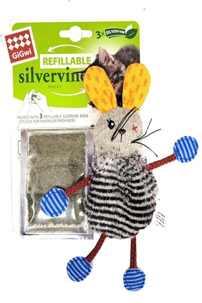 JUG. GIGWI CONEJO RELLENO SILVERINE 20X6X2CMS