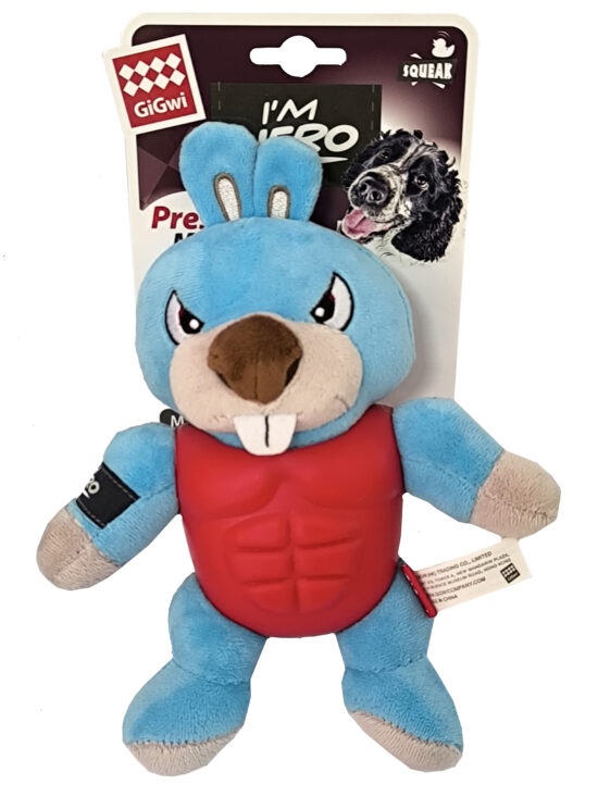 GIGWI HEROE ARMADURA CONEJO 22CMS