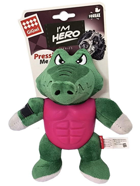 GIGWI HEROE ARMADURA COCODRILO 22CMS