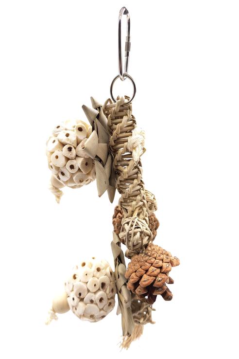 PIÑAS Y GIRASOLES NATURALES 24CMS