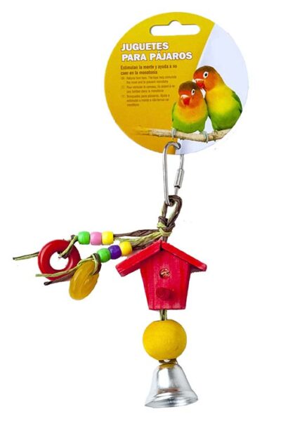 JUGUETE AVE PAJARO CASITA 15.0X6.0CMS