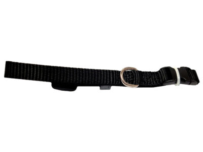 COLLAR LISO NYLON NEGRO 10MMX20-30CMS