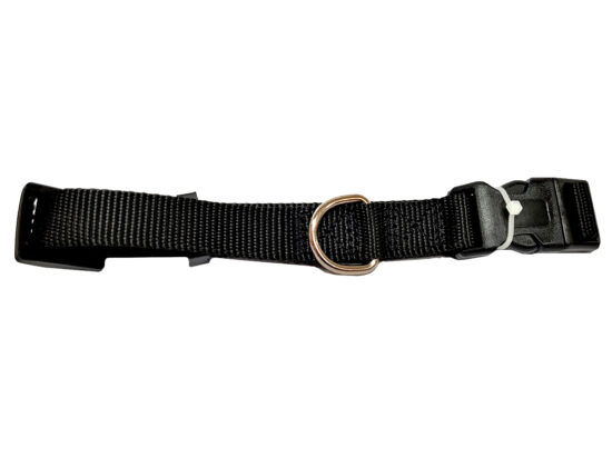 COLLAR LISO NYLON NEGRO 20MMX32-50CMS