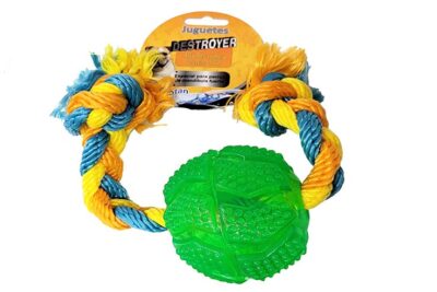PELOTA BOLA DESTROYER CON CUERDA 30CMS