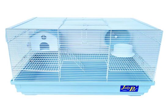 JAULA HAMSTER FANCY 2 PISOS BANCA 47X30X28CMS