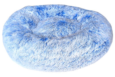 CUNA REDONDA AZUL 70X70X20CMS FUR