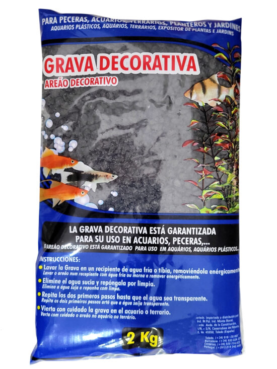 GRAVA NEGRA 7MM 2KG