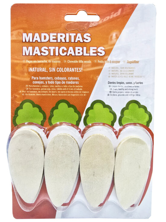 MADERITAS ZANAHORIAS ROEDORES 3UNDS