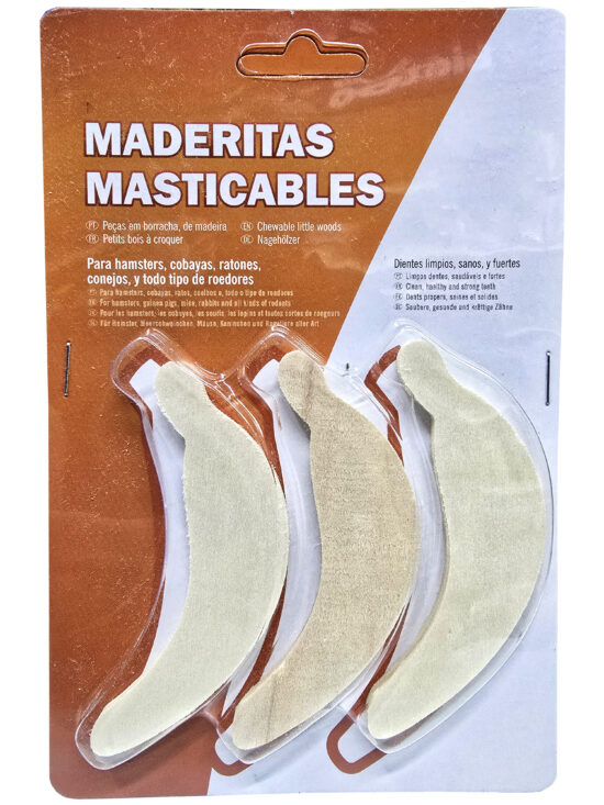 MADERITAS BANANAS ROEDORES 3UNDS