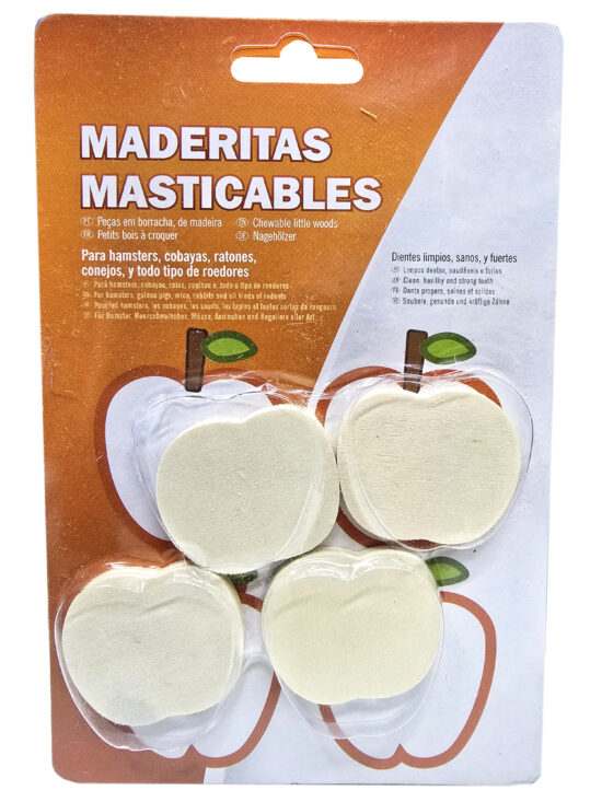 MADERITAS MANZANAS ROEDORES 3UNDS