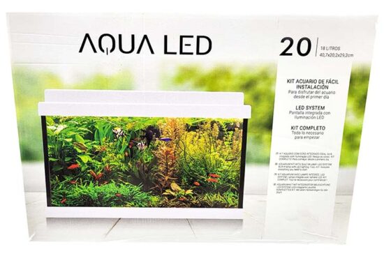 AQUALED 20L KIT 41x21x30CMS NEGRO