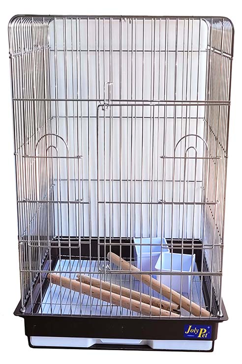 JAULA LORO REX CROMADA 47X47X66CMS