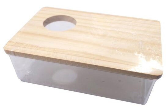 BAÑO ARENA HAMSTER RECTANGULAR 16.0X10.5X6.0CMS