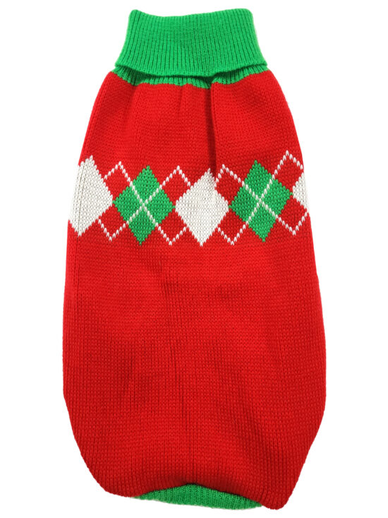 SWEART ROMBOS ROJO-VERDE 45CM