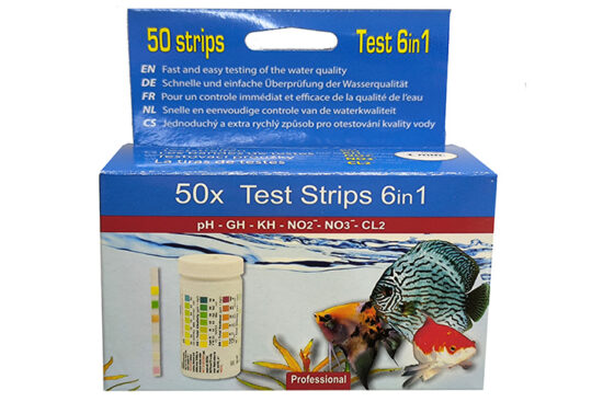 TEST STIPS6 EN 1 PH,GH,KH,NO2,NO3,CL2 50 TITAS