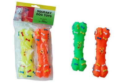 HUESOS 2 UNDS PERRITO CON HUESITOS 14CMS