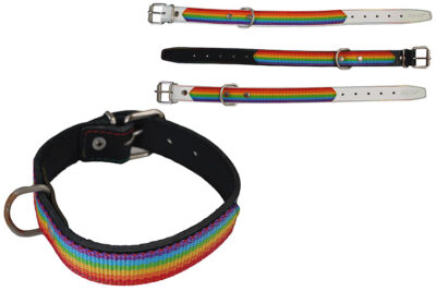 COLLAR 50 BANDERA ARCOIRIS 25.0MMX50.0CMS