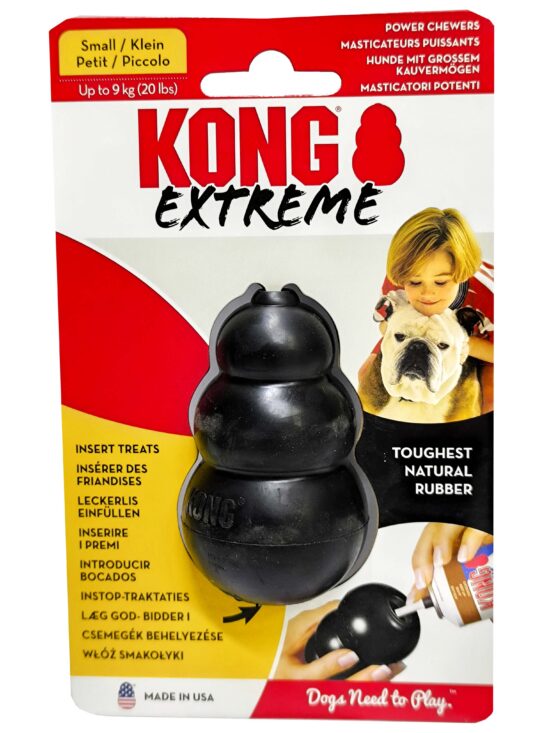 KONG EXTREME SMALL NEGRO S 8.0X4.5X5.0øCMS