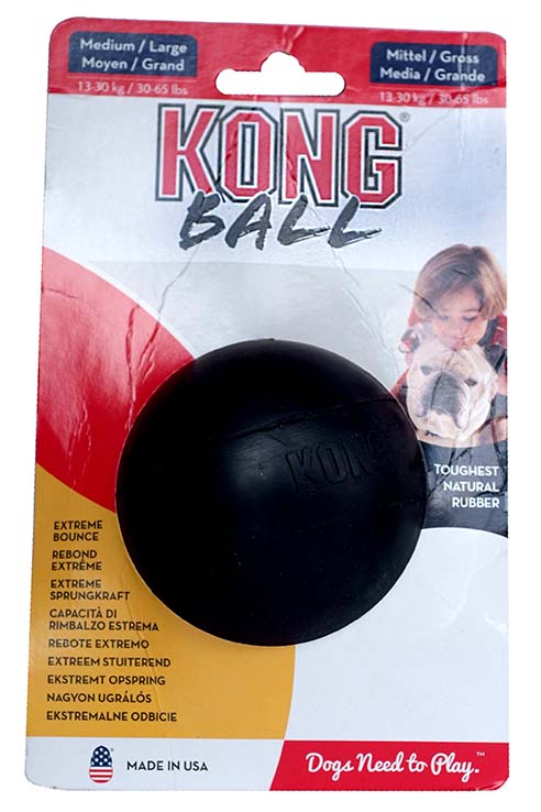 KONG BALL EXTREME NEGRO M/L 9.0CMS