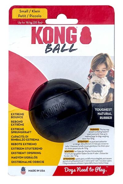 KONG BALL EXTREME NEGRO SMALL 6.5CMS