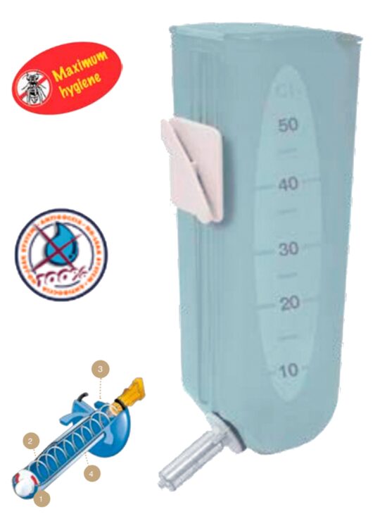 BEBEDERO SIWA 600 ML ECO AVES CON TAPA
