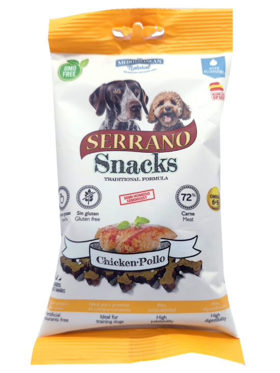 SERRANO DOG SNACKS CHICKEN 100G