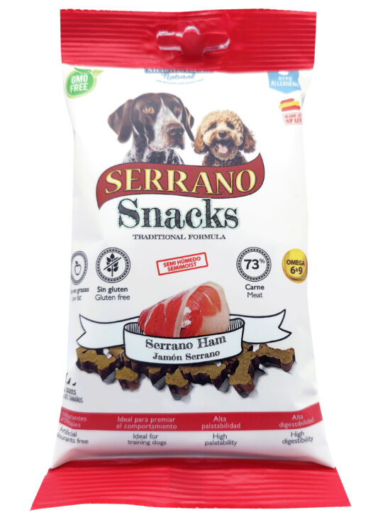 SERRANO DOG SNACKS HAM 100G