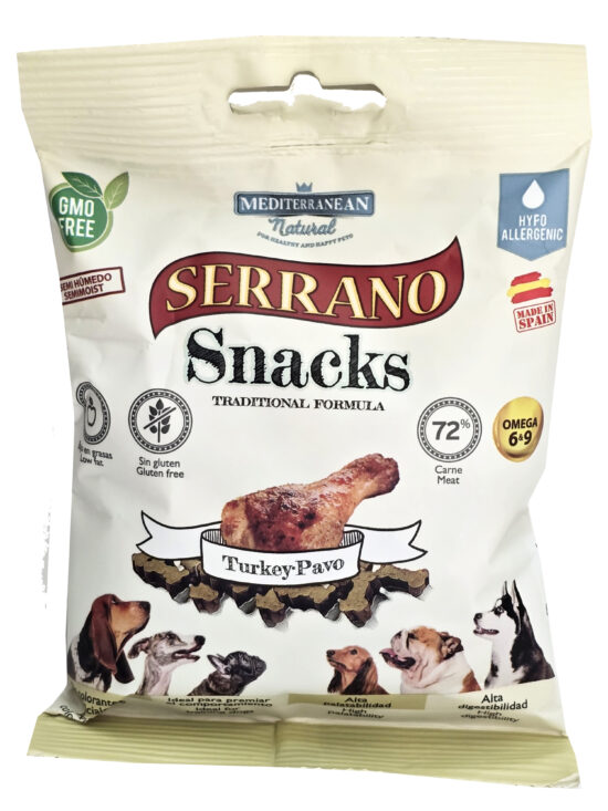 SERRANO DOG SNACKS TURKEY 85G
