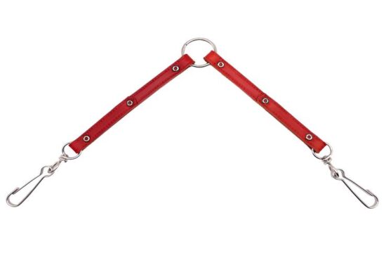ACOPLE 2 PERROS CUERO 15.0MMX25.0CMS
