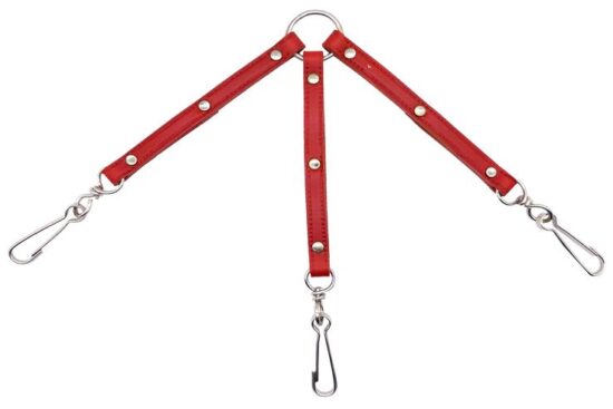 ACOPLE 3 PERROS CUERO 12.0MMX25.0CMS