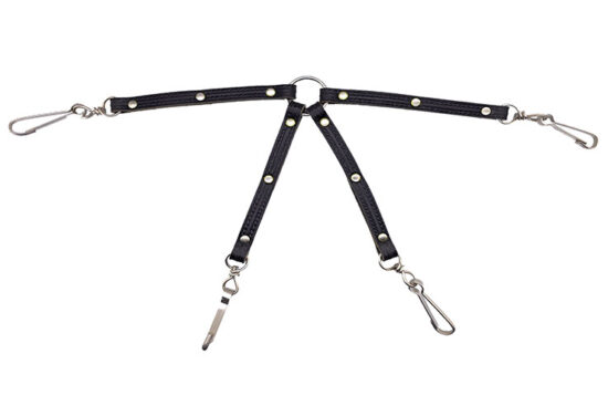 ACOPLE 4 PERROS CUERO 12.0MMX25.0CMS