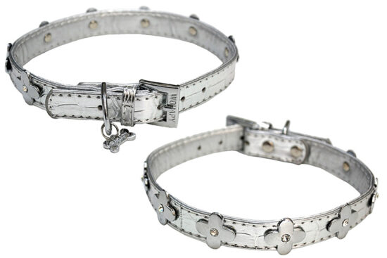 COLLAR LUXE FANTASY PLATA 20MMX45CMS