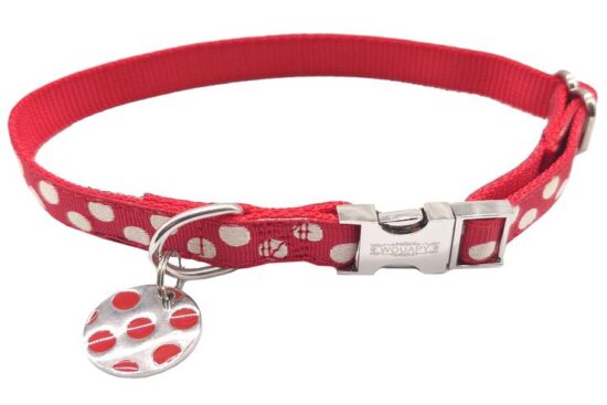 COLLAR PEAS 15MM 24-38CMS ROJO