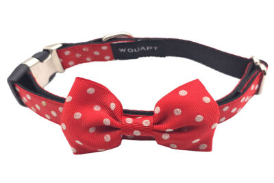 COLLAR BOWTIE 20MM 33-49CMS ROJO