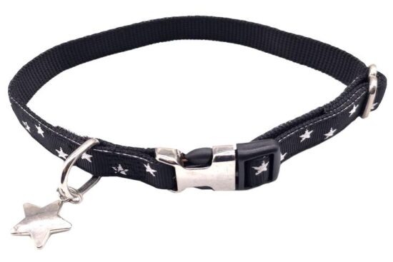 COLLAR STAR 15MM 24-38CMS NEGRO