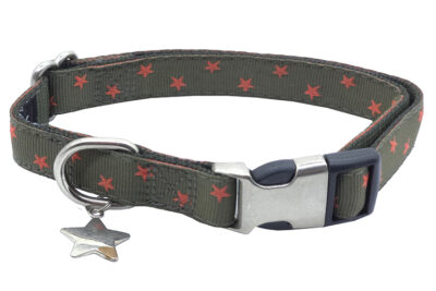 COLLAR STAR 20MM 33-49CMS KAKI